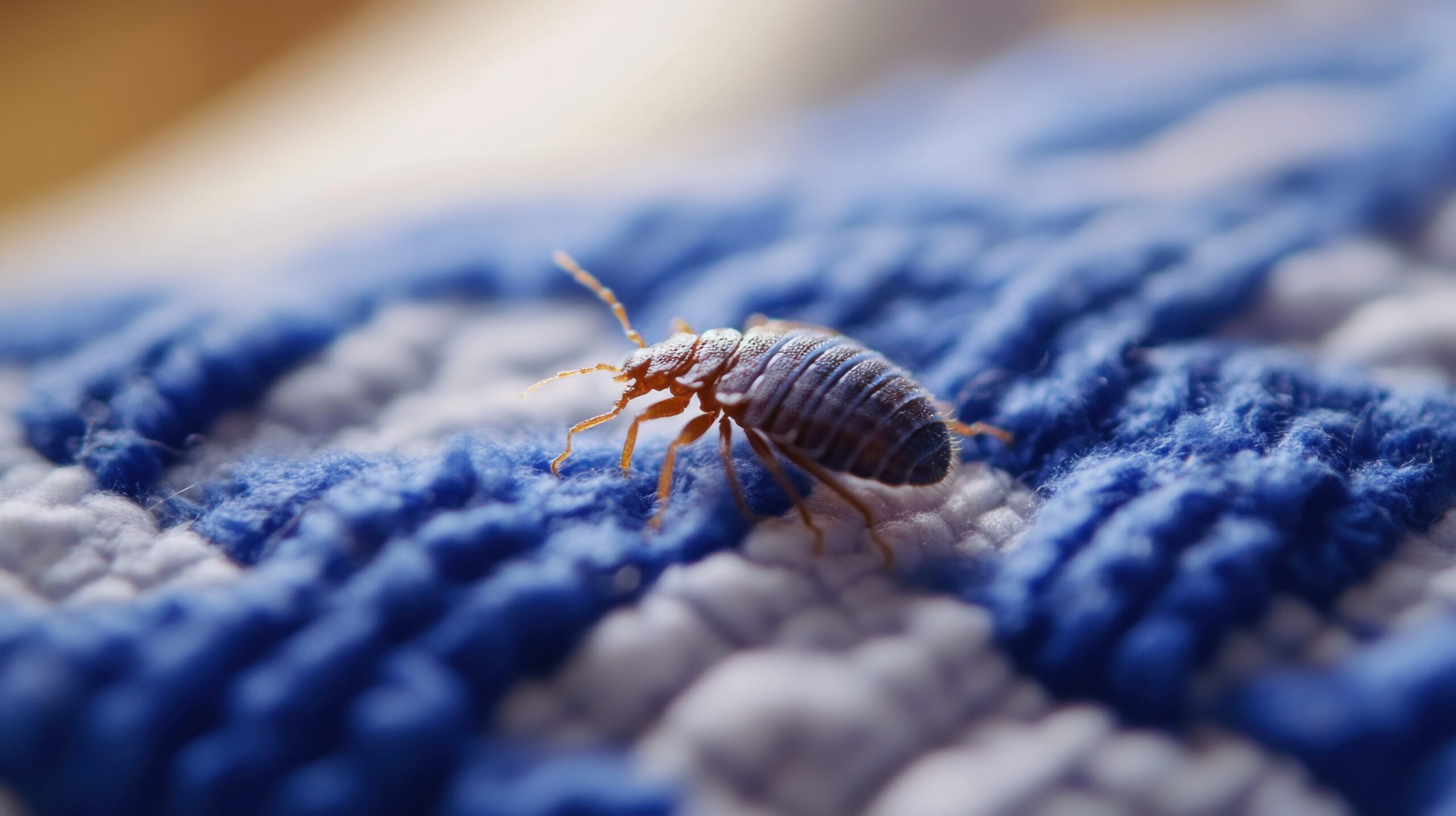 Punaises de lit caché dans les coutures d'un matelas