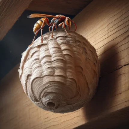 Nid primaire frelon asiatque