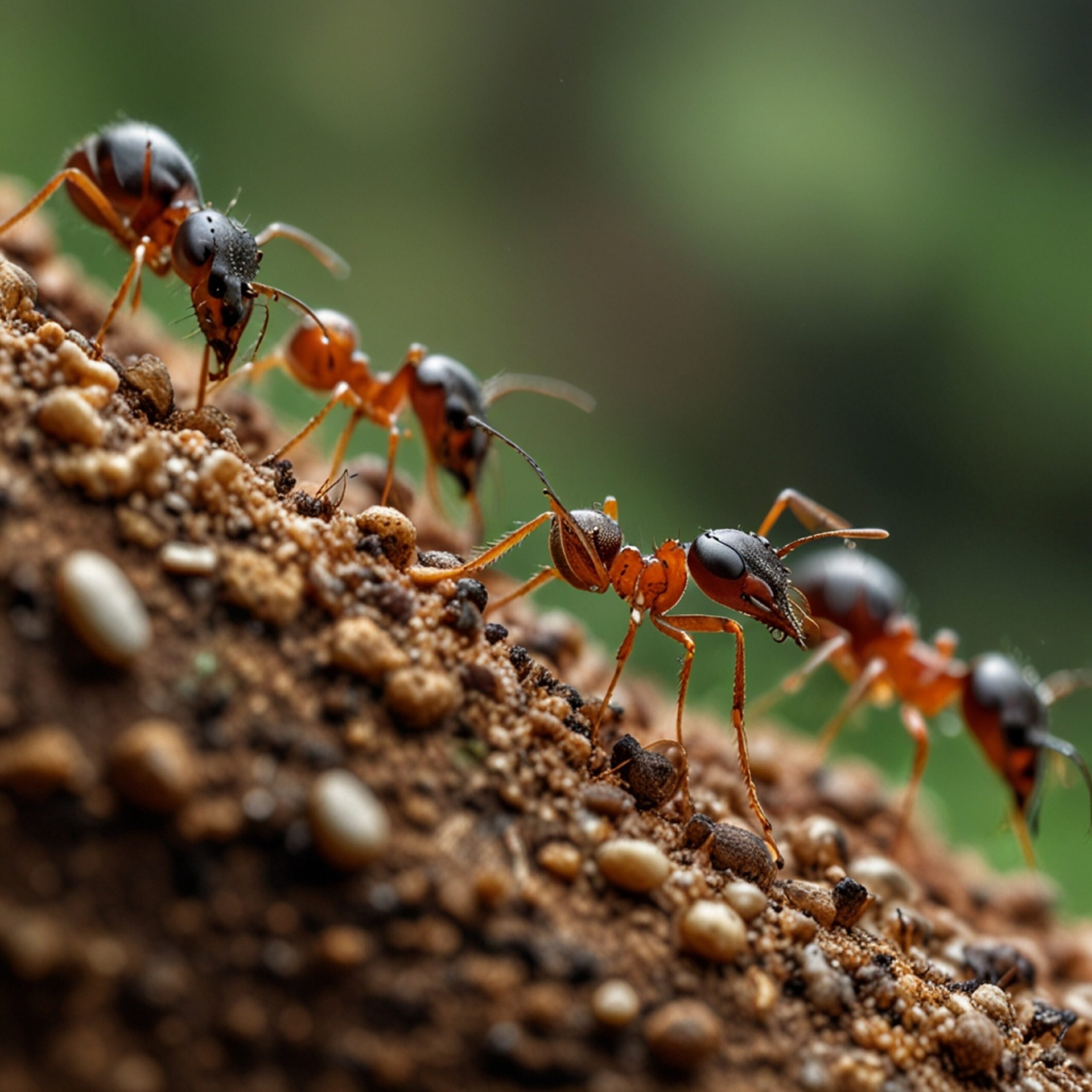 Fourmis en gros plan