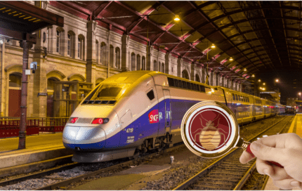 Punaises de lit dans les trains.